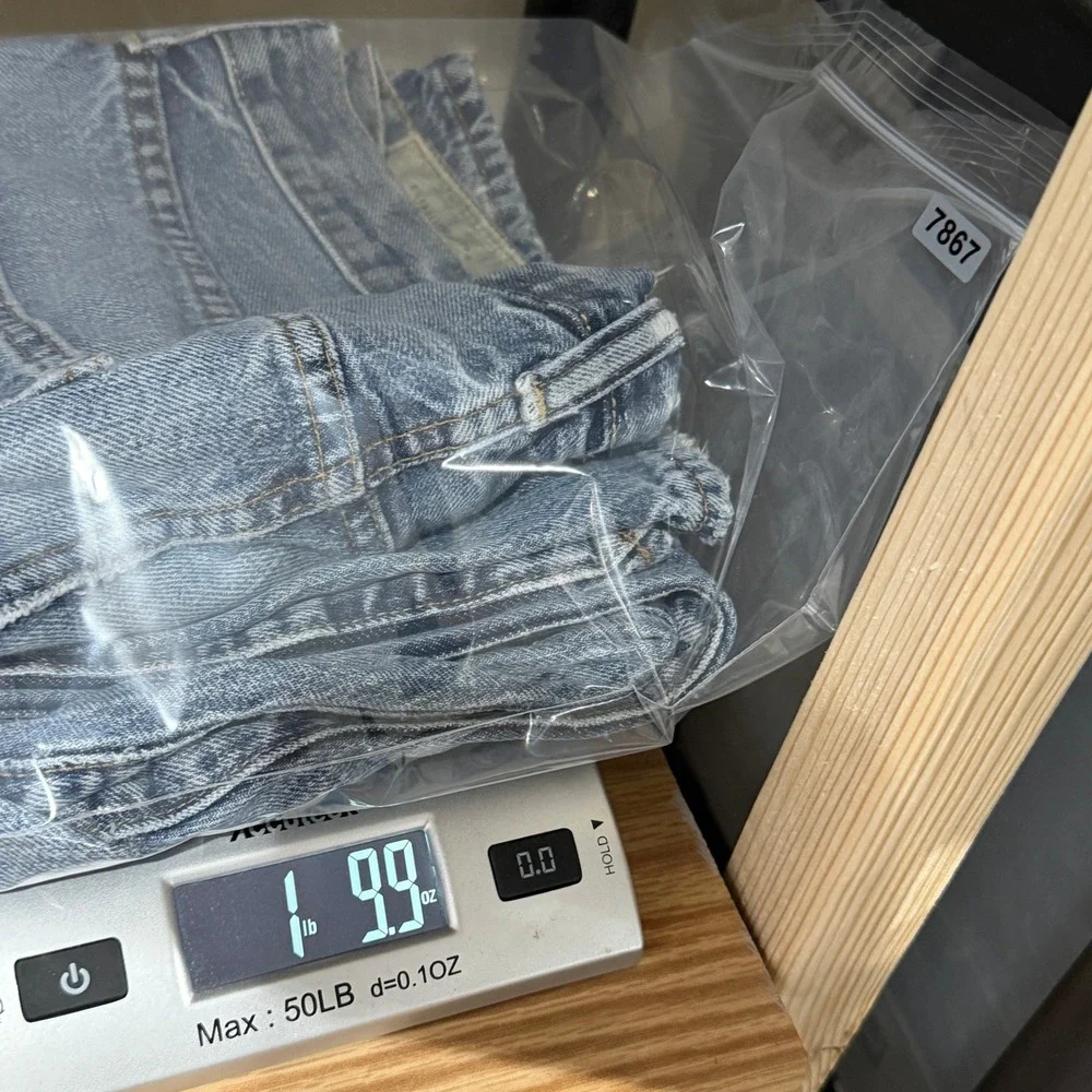 Abercrombie & Fitch Jeans Mens 31x30 Blue Light Wash Distressed Straight Leg Y2K